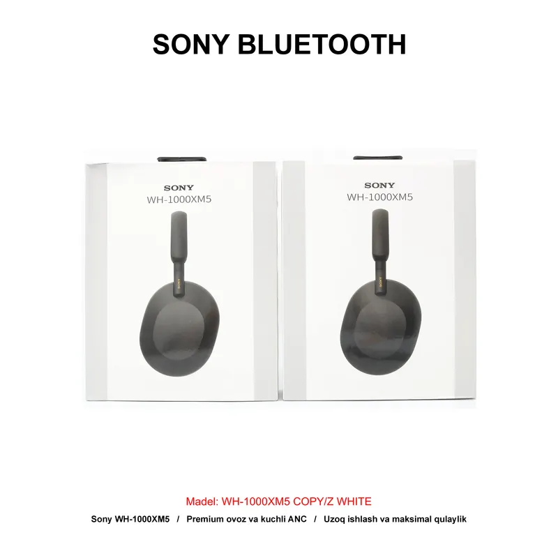 BLUETOOTH SONY WH-1000XM5 COPY/Z WHITE