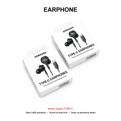 EARPHONE AKG (ORG/K) TYPE-C BLACK