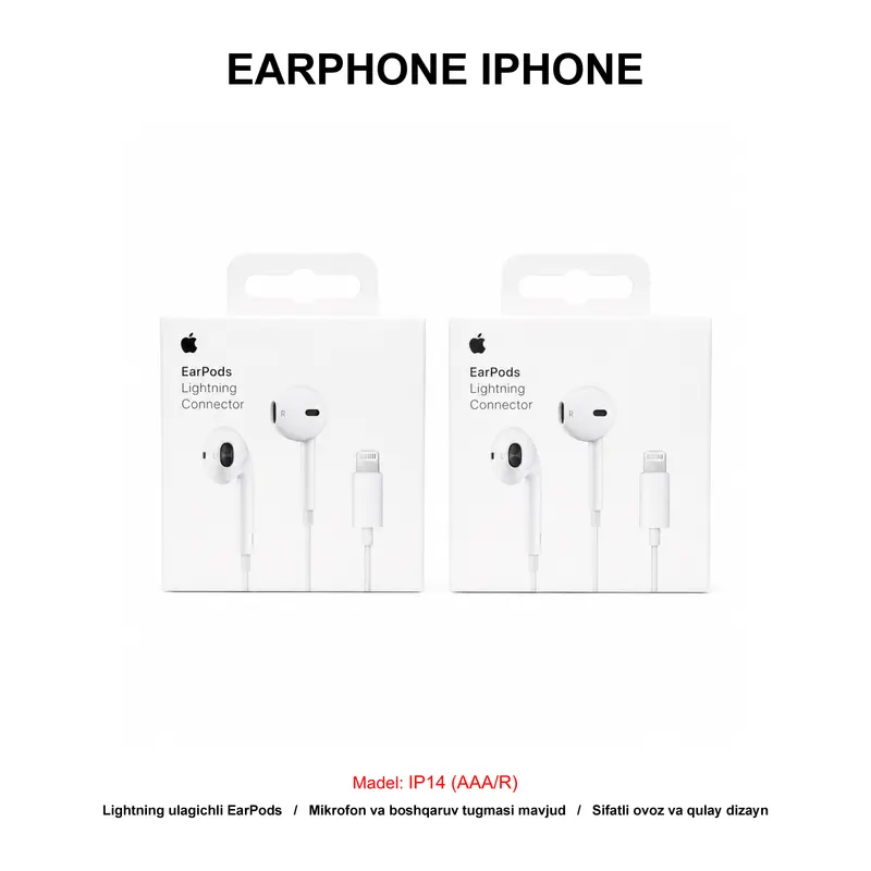 EARPHONE IP14 (AAA/R) WHITE