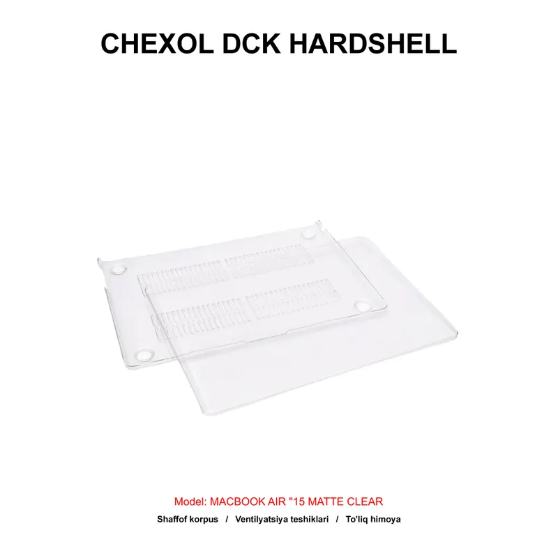 CHEXOL DCK HARDSHELL MACBOOK AIR "15 MATTE CLEAR