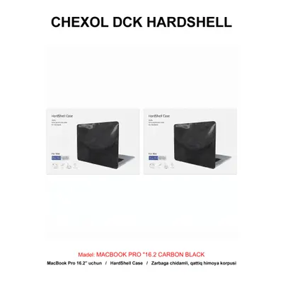 CHEXOL DCK HARDSHELL MACBOOK PRO "16.2 CARBON BLACK