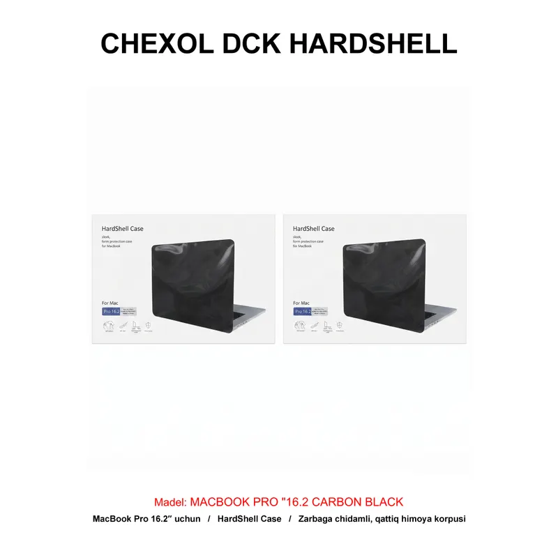 CHEXOL DCK HARDSHELL MACBOOK PRO "16.2 CARBON BLACK