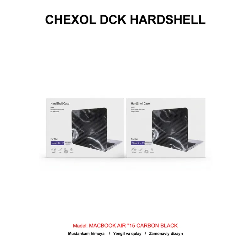 CHEXOL DCK HARDSHELL MACBOOK AIR "15 CARBON BLACK