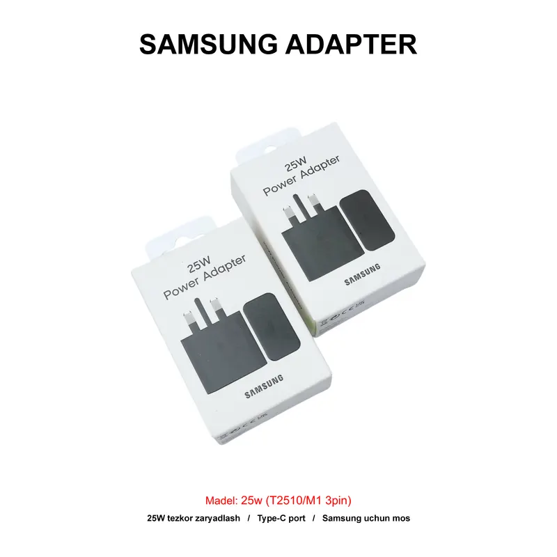 ADAPTER SAMSUNG 25W (T2510/M1 3PIN) BLACK