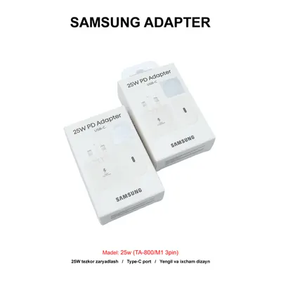 ADAPTER SAMSUNG 25W (TA-800/M1 3PIN) WHITE
