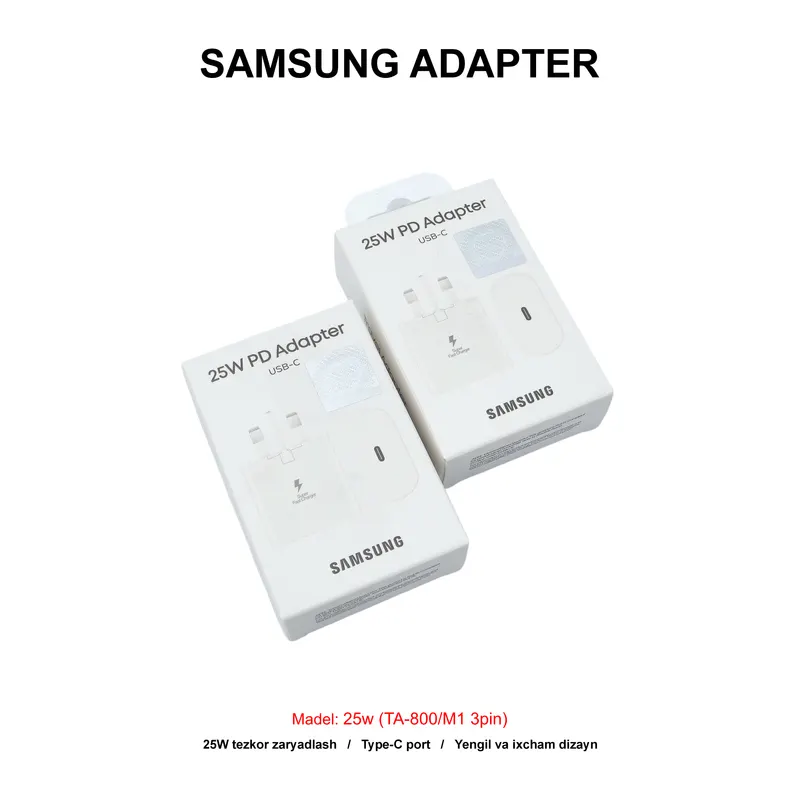 ADAPTER SAMSUNG 25W (TA-800/M1 3PIN) WHITE
