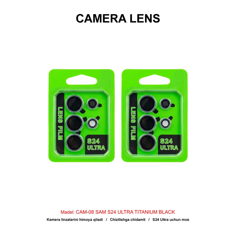 CAMERA LENS CAM-08 SAM S24 ULTRA TITANIUM BLACK