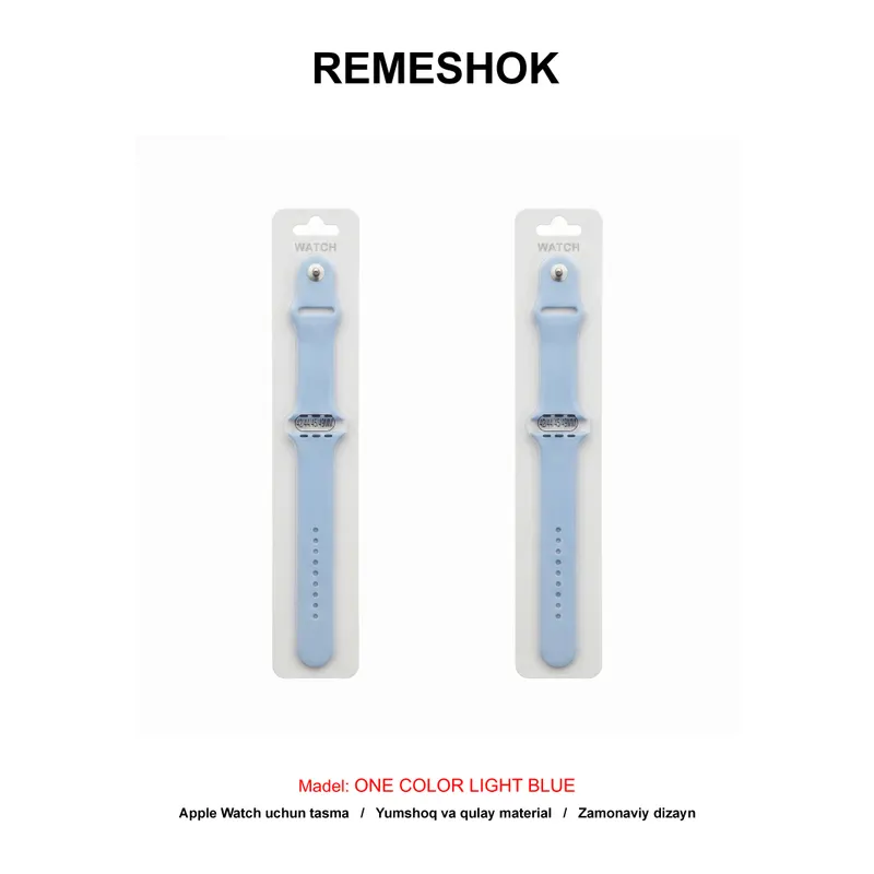 REMESHOK 42-44-45-49mm ONE COLOR LIGHT BLUE