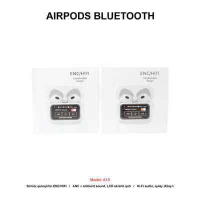 BLUETOOTH AIRPODS A10 PRO WHITE