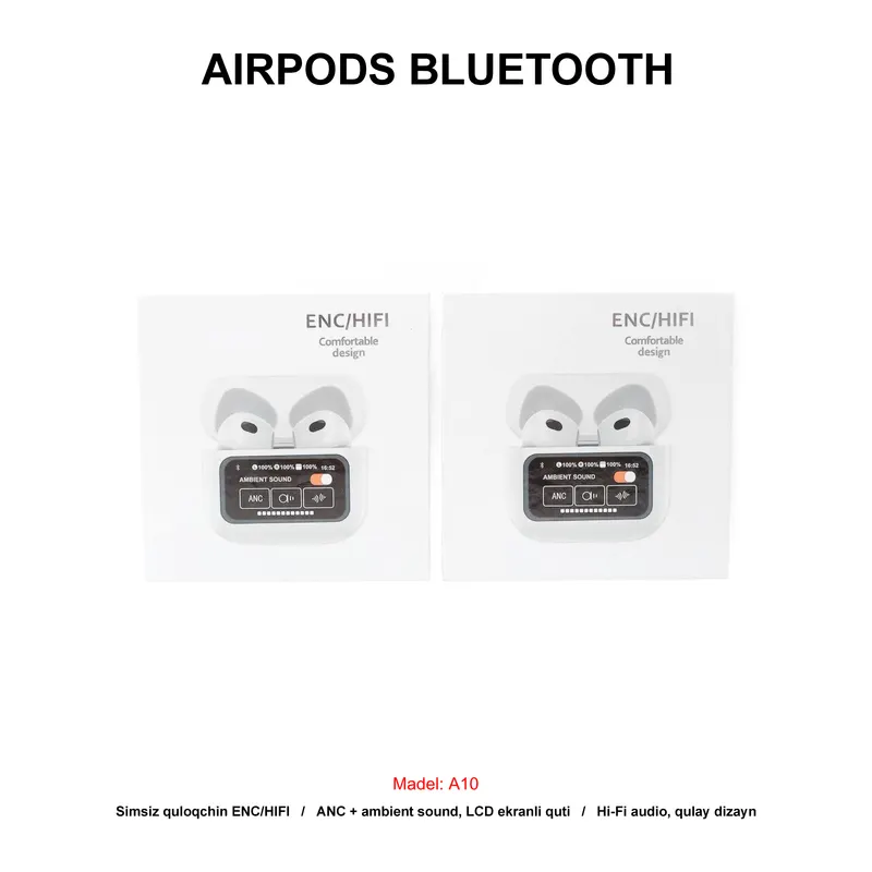 BLUETOOTH AIRPODS A10 PRO WHITE