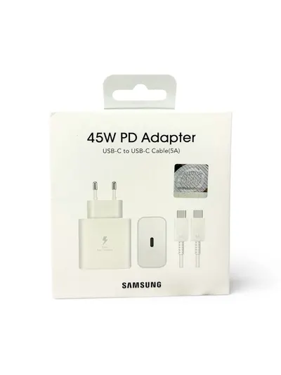 CHARGER SAMSUNG 45W (T4510-HC/M) TC-TC WHITE