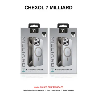 CHEXOL 7 MILLIARD NAKED GRIP MAGSAFE 7MCNGMAIP15PTN IP15 PRO TITANIUM