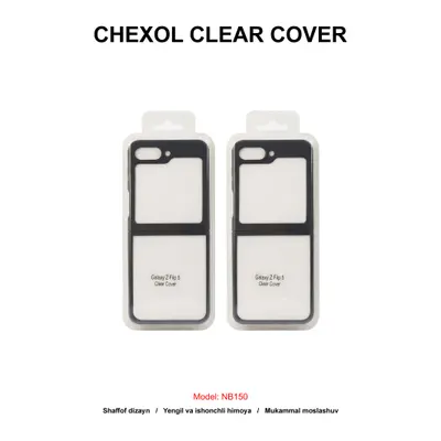 CHEXOL CLEAR COVER MC06 SAM Z FLIP 6 BLACK