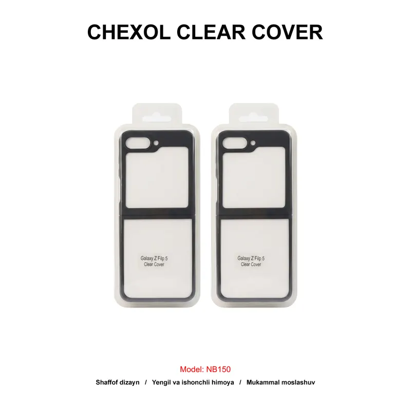 CHEXOL CLEAR COVER MC06 SAM Z FLIP 6 BLACK