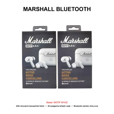 BLUETOOTH MARSHALL MOTIF M14/Z WHITE