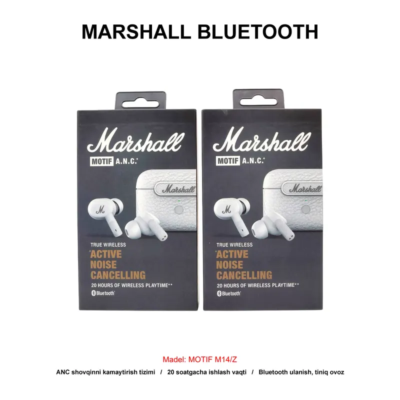 BLUETOOTH MARSHALL MOTIF M14/Z WHITE