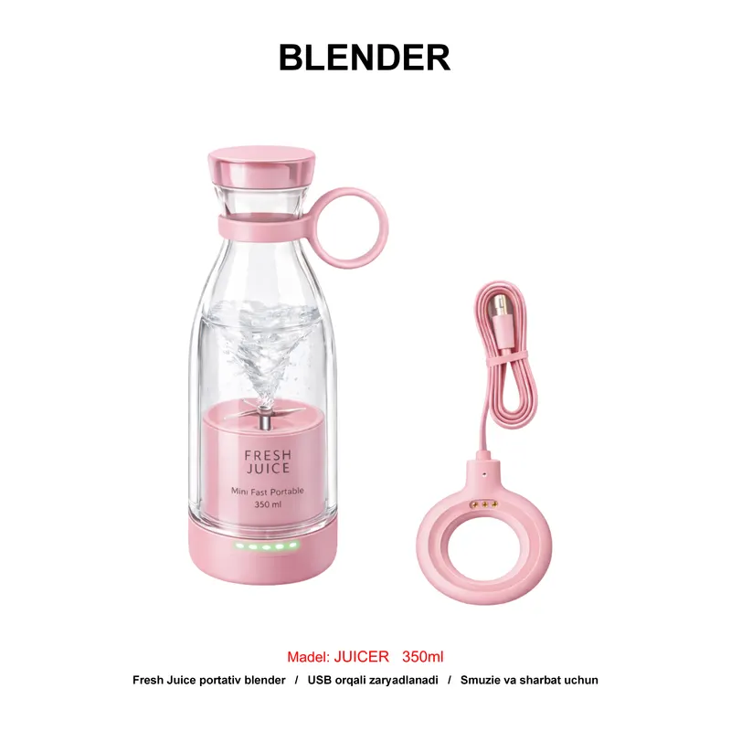 BLENDER FRESH JUICER 350ML 214B PINK