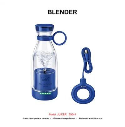 BLENDER FRESH JUICER 350ML 214B BLUE