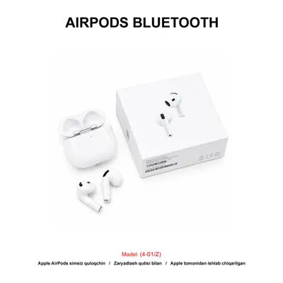 BLUETOOTH AIRPODS 4 (4-01/Z) WHITE
