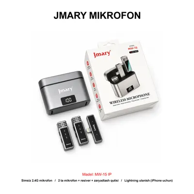 MIKROFON JMARY MW-15 IP GREY