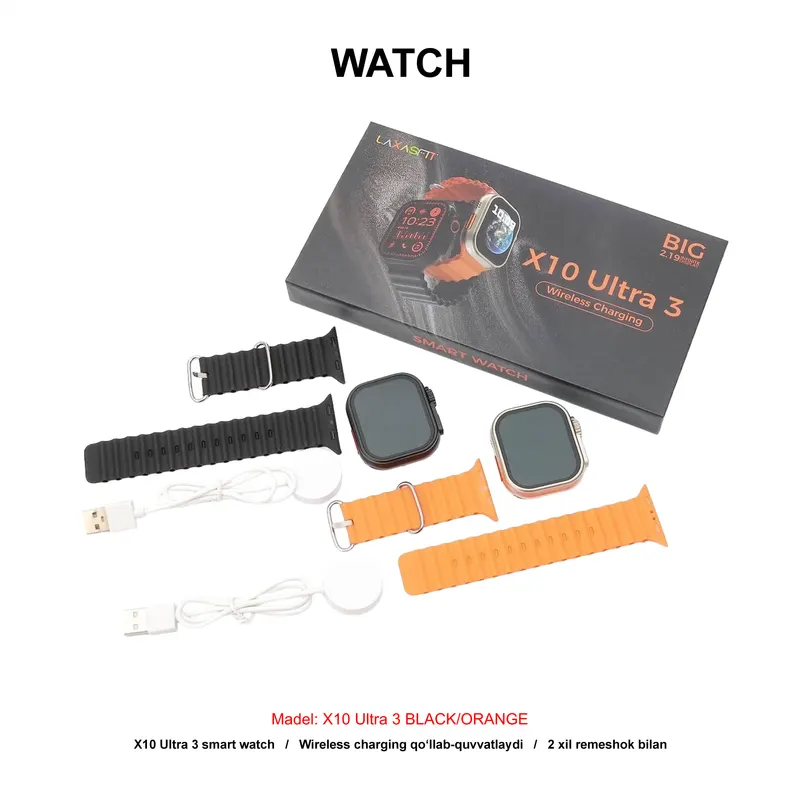 WATCH X10 ULTRA 3 BLACK