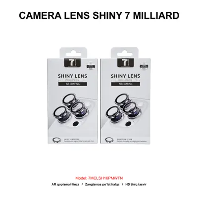 CAMERA LENS SHINY 7 MILLIARD 7MCLSH16PMWTN IP16 PRO/PRO MAX WHITE TITANIUM