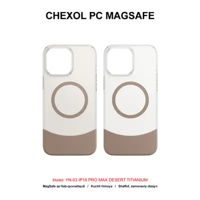 CHEXOL PC MAGSAFE YN-03 IP16 PRO MAX DESERT TITIANIUM