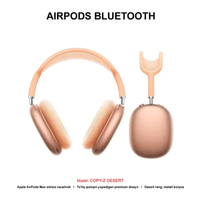 BLUETOOTH AIRPODS MAX COPY/Z DESERT