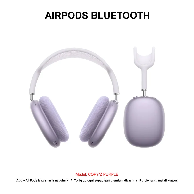 BLUETOOTH AIRPODS MAX COPY/Z PURPLE
