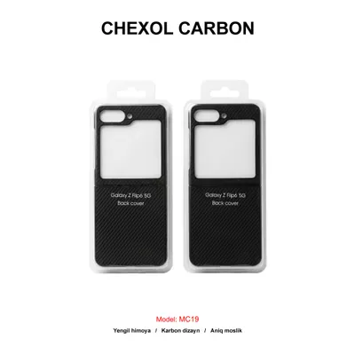 CHEXOL CARBON MC19 SAM Z FLIP 6 BLACK