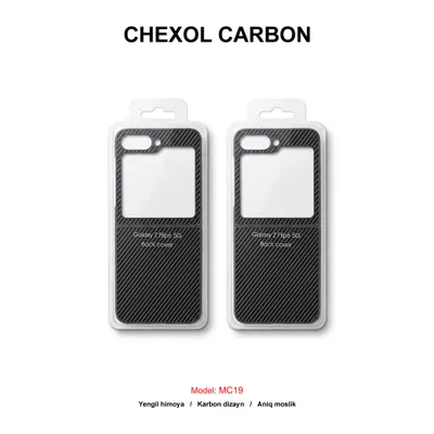 CHEXOL CARBON MC19 SAM Z FLIP 6 GREY