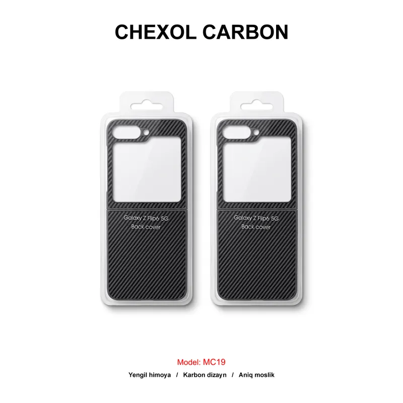 CHEXOL CARBON MC19 SAM Z FLIP 6 GREY