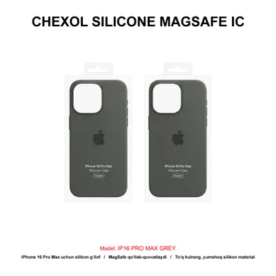 CHEXOL SILICONE MAGSAFE IC IP16 PRO MAX GREY