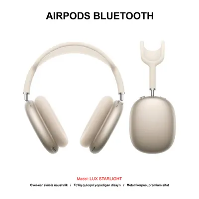 BLUETOOTH AIRPODS MAX LUX STARLIGHT