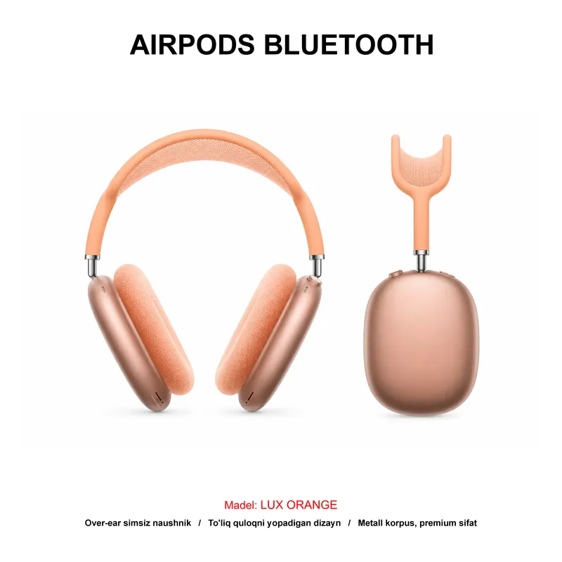 BLUETOOTH AIRPODS MAX LUX ORANGE