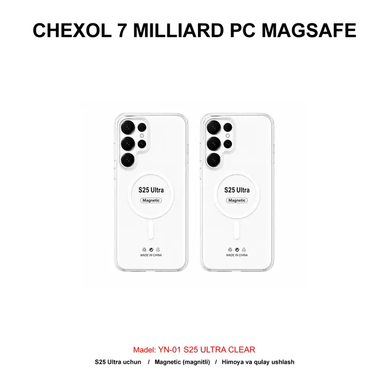 CHEXOL 7 MILLIARD PC MAGSAFE YN-01 S25 ULTRA CLEAR