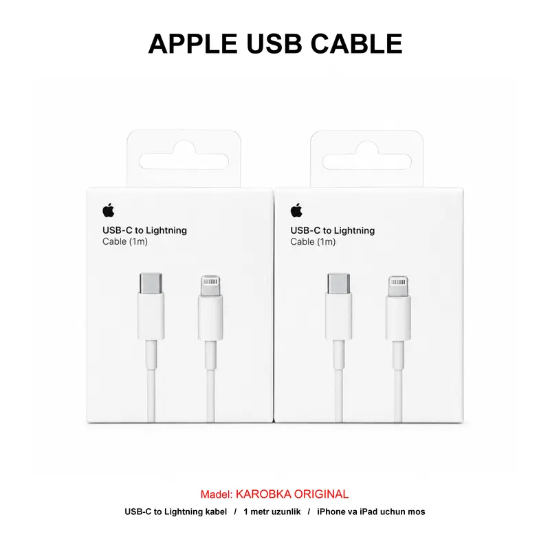 USB CABLE IPHONE 14 KAROBKA ORIGINAL