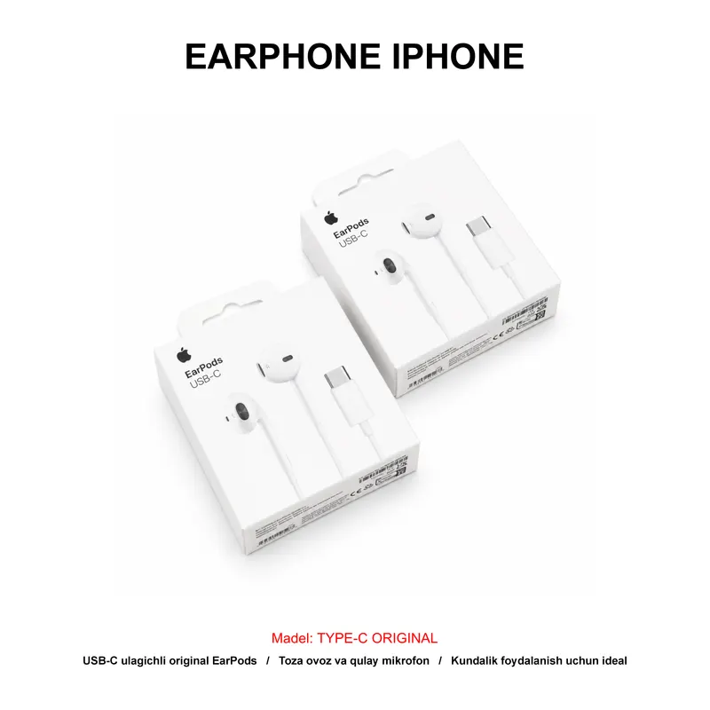 EARPHONE IPHONE TYPE-C ORIGINAL