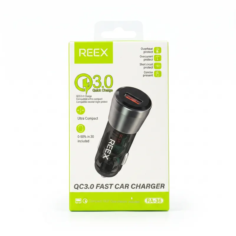 CAR CHARGER REEX RA-05 BLACK