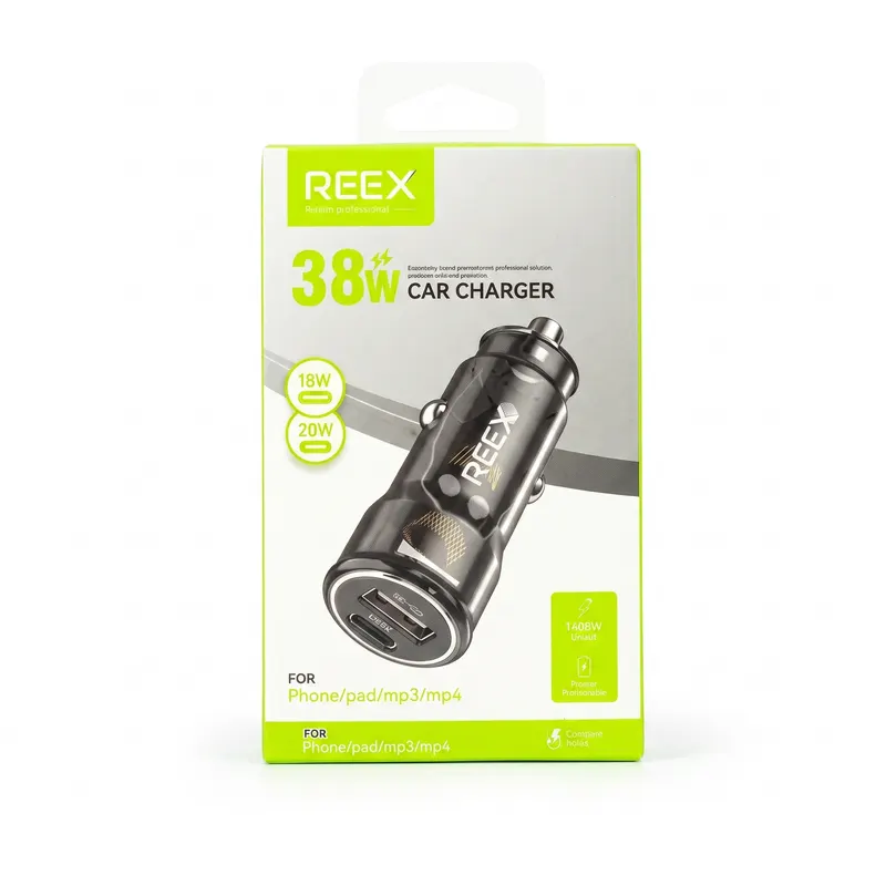 CAR CHARGER REEX RA-06 BLACK