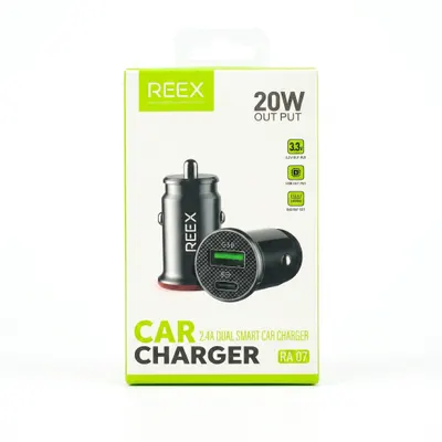 CAR CHARGER REEX RA-07 BLACK