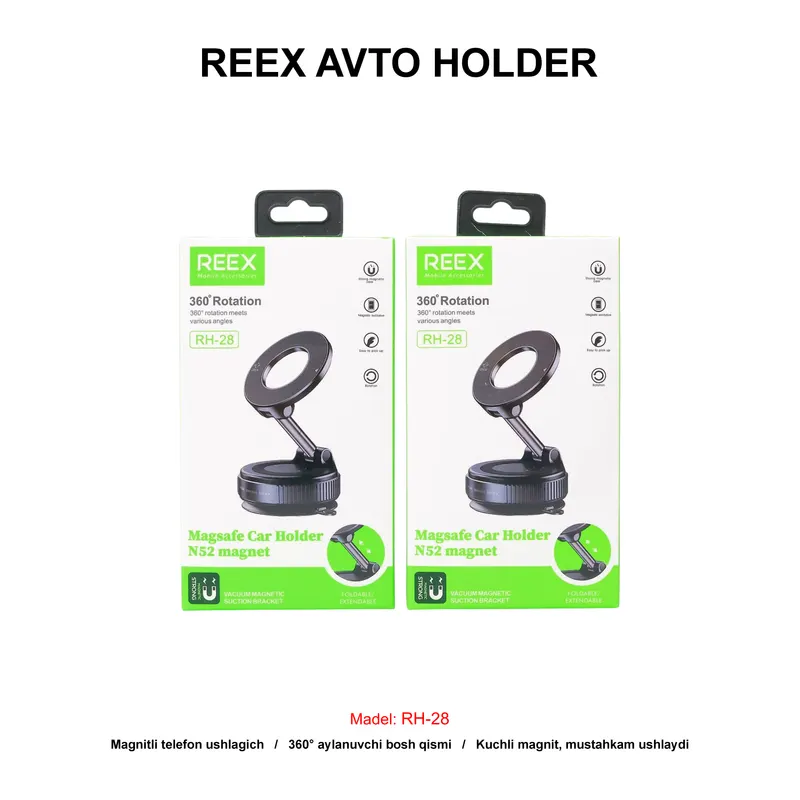 AVTO HOLDER REEX RH-28 BLACK