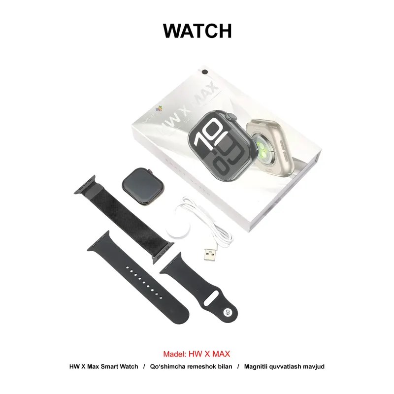 WATCH HW X MAX BLACK