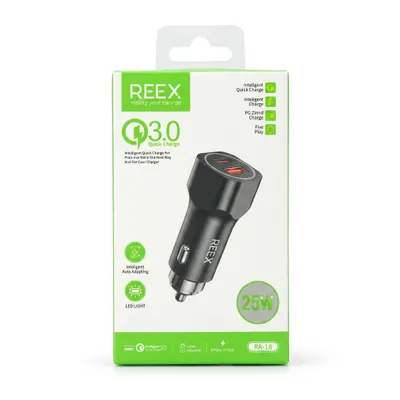 CAR CHARGER REEX RA-10 BLACK