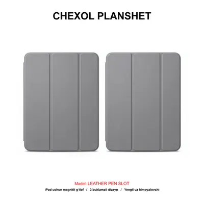 CHEXOL PLANSHET LEATHER PEN SLOT IPAD PRO 11 2024 GREY