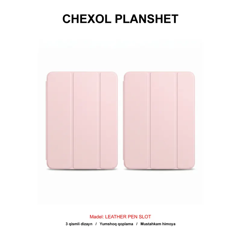 CHEXOL PLANSHET LEATHER PEN SLOT IPAD PRO 11 2024 PINK