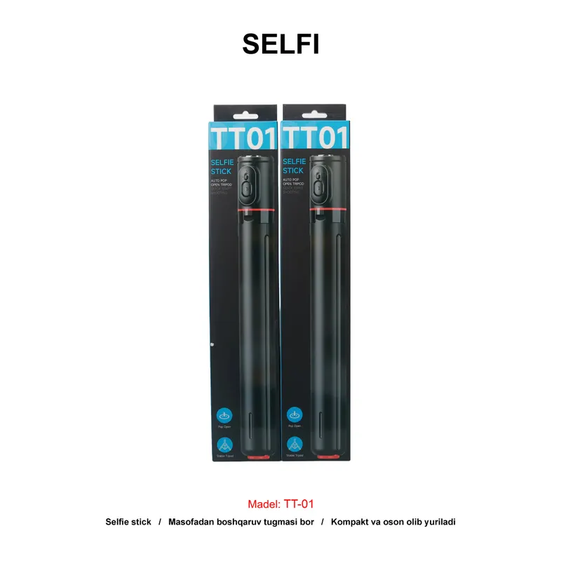 SELFI+TRIPOD TT01 BLACK