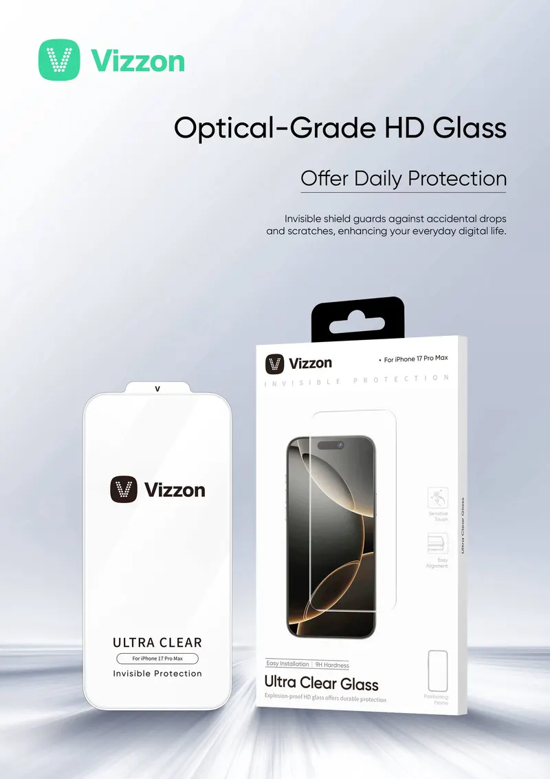 GLASS VIZZON ULTRA CLEAR IP16 PRO MAX VUCG16PMCL