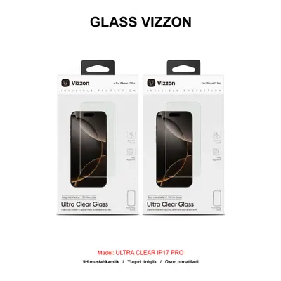 GLASS VIZZON ULTRA CLEAR IP17 PRO VUCG17PCL