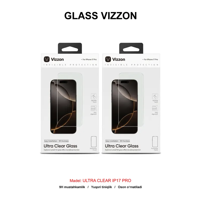 GLASS VIZZON ULTRA CLEAR IP17 PRO VUCG17PCL